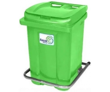 Контейнер для мусора Razak Plast с педалью 60 л (салатовый)