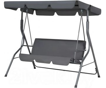 Качели садовые National Tree Company Simple с тентом К-1 / DS-186 (серый)