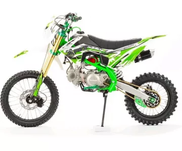 Мотоцикл кроссовый Motoland APEX125E (зеленый)