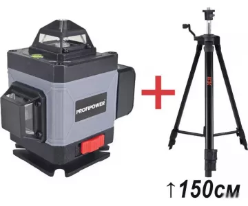 Лазерный нивелир Profipower NL-7016G + штатив E0051 (E0375-2)