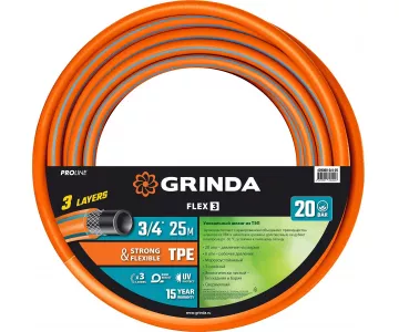 Шланг поливочный Grinda PROLine FLEX 429008-3/4-25