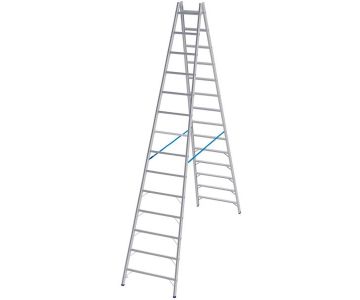 Лестница-стремянка Krause Stabilo с перекладинами 2x10 ступеней (124937)