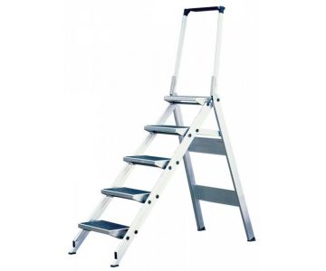 Лестница складная Krause Monto с откидным барьером 3 ступеньки (810250)