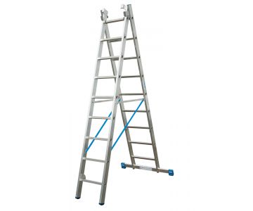 Лестница-стремянка двухсекционная Krause Stabilo 2x9 ступеней (123213)