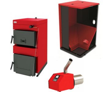 Котел твердотопливный Burnit WBS-N 20 с пеллетной горелкой Pell 25