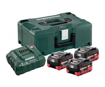 Базовый комплект Metabo Basic-Set (3x5.5 Aч LiHD + ASC30-36 + Metaloc)