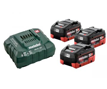 Базовый комплект Metabo Basic-Set 5.5 (3 LiHD х 5.5Ач / 18В + ASC30-36)