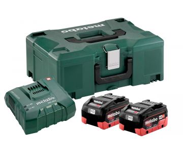 Базовый комплект Metabo Basic-Set ( 2хLiHD 8.0 Ач/18В + ASC Ultra +  Metaloc)
