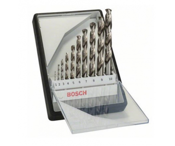Набор сверл по металлу Bosch Robust Line HSS-G 1-10 мм (2607010535)