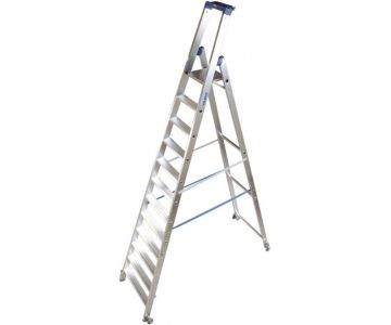 Стремянка Krause Stabilo 12 ступеней с роликами (124678)