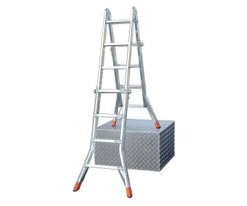 Лестница-стремянка Krause TeleMatic 4x5 ступеней (129963)