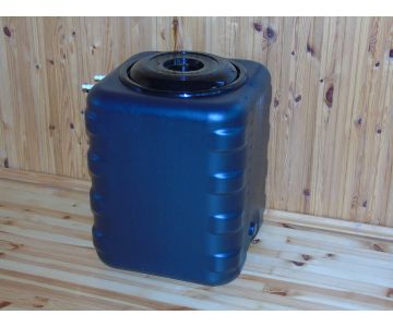 Бак для душа Альтернатива 150 л с металлическим шаровым краном