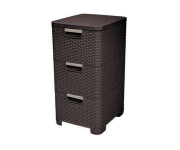 Комод Keter Plastic X3 Style Rattan Drawer (темно-коричневый) 206313