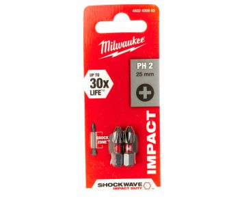Бита ударная Milwaukee Shockwave PH2 25 мм