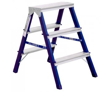 Двухсторонняя стремянка Алюмет 3 ст. MD8203