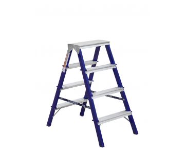 Двухсторонняя стремянка Алюмет 4 ст. MD8204