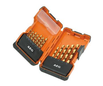 Набор сверл AEG HSS-G Ti.  (19 шт.)