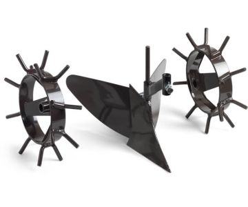 Плуг-окучник с металлическими грунтозацепами Husqvarna TF 120