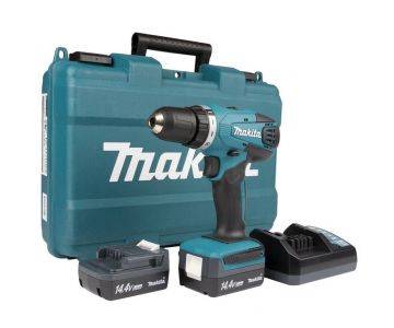 Дрель-шуруповерт Makita HP 347 DWE + набор бит с отверткой