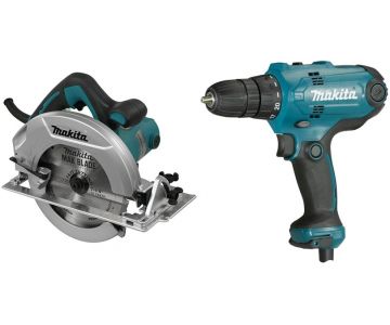 Набор Makita DK0118 (дрель-шуруповерт DF0300 + дисковая пила HS7600)