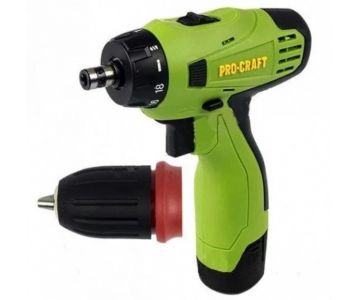 Аккумуляторный шуруповерт Procraft PA12Pro с DFR патроном