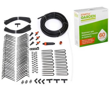Комплект для капельного полива от ёмкости Startul Garden на 60 растений
