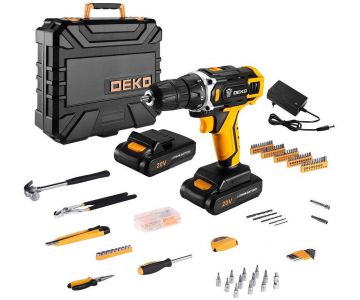 Дрель-шуруповерт Deko DKCD20FU-Li SET 195