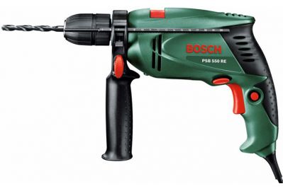 Ударная дрель Bosch PSB 550 RE (БЗП,чемодан) (0603126021)