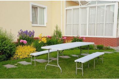 Набор складной садовой мебели Calviano (со скамьей)