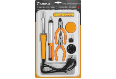 Паяльник с набор для пайки Deko SI05 SET 8