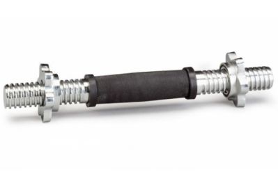 Гриф для гантелей Atlas Sport 25х400мм 1.65 кг (полнотелый, с резиновой ручкой)