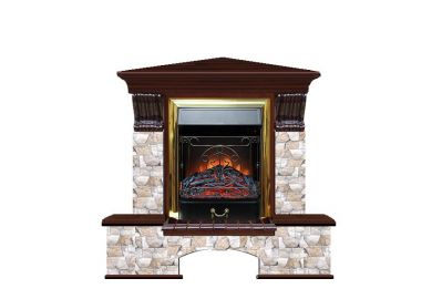 Каминокомплект Glenrich Бостон К Majestic Brass угловой