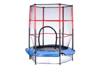 Батут Atlas Sport 140 см (4.5ft) на эластичных ремнях Blue