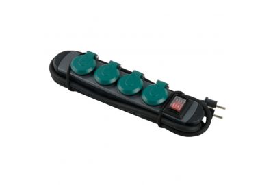 Удлинитель Electraline 62185 (1.8 м, черный)