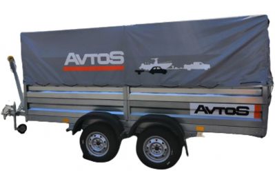 Прицеп Avtos А40Р2В (4000х1500х300, R13, ресс. AL-KO, тент 1200мм Аэро 2ос)