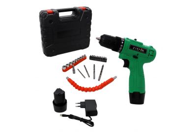 Дрель-шуруповерт аккумуляторная Zitrek Green 12-Li-ion Max