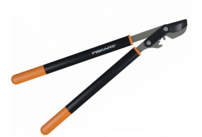 Сучкорез плоскостной Fiskars L74 PowerGear с загнутыми лезвиями средний (112290)