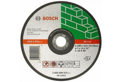 Круг Bosch отрезной для камня 180x3x22,2 (2608600323)