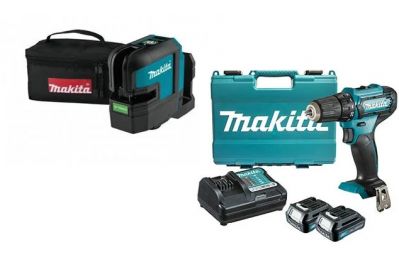 Нивелир лазерный Makita SK 105 GDZ + дрель-шуруповерт Makita DF333DWYE (SK105GDZA1)