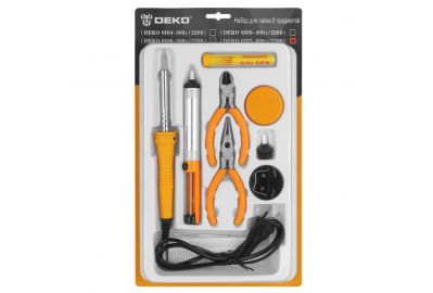 Паяльник с набором для пайки Deko SI07 SET 8