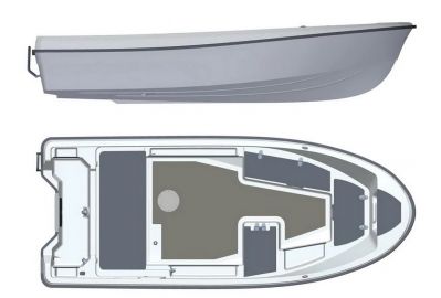 Лодка пластиковая Terhi 450
