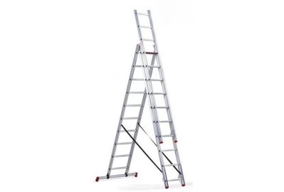 Лестница трехсекционная TOR 1013307 алюминиевая 3х10
