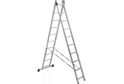Лестница двухсекционная TOR 1013298 алюминиевая 2х10