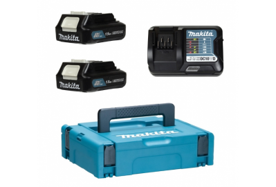 Аккумуляторный блок Makita 10.8/12В 2х1.5 Ah + ЗУ DC10WD MakPac
