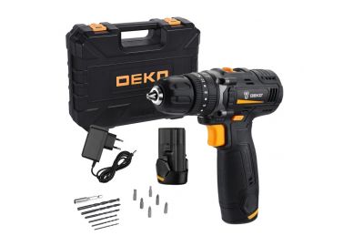 Дрель-шуруповерт аккумуляторная Deko GCD12DU3 SET4 (063-4038)