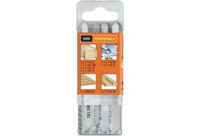 Набор пилок для лобзика AEG JIG BL (12 шт.)
