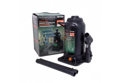 Домкрат бутылочный двухштоковый с клапаном RockForce RF-TH812001(DS)