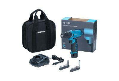 Дрель-шуруповерт аккумуляторная Nordberg NE103K (с АКБ и ЗУ)