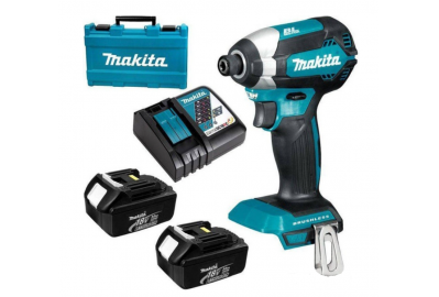 Шуруповерт аккумуляторный Makita DTD155RFE (2 АКБ, кейс + набор оснастки Makita B-53768)