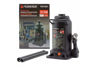Домкрат бутылочный двухштоковый с клапаном Forsage F-TH812001(DS)